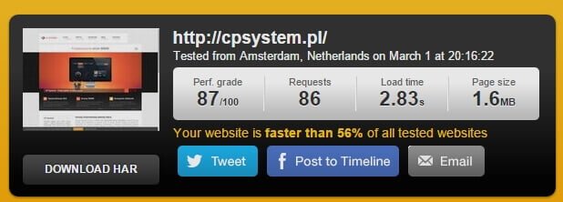 narzędzie do sprawdzenia szybkości ładowania strony www